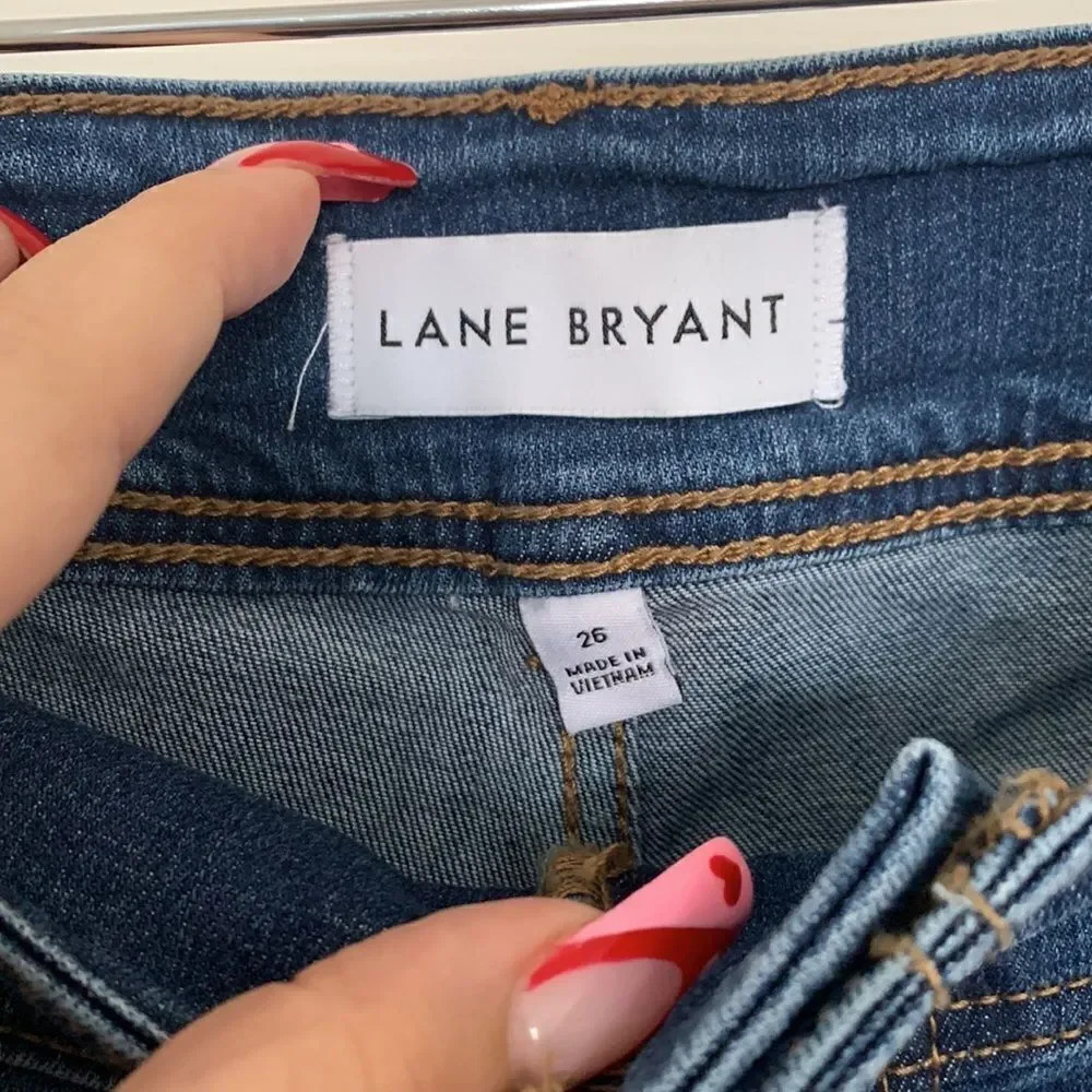 Lane Bryant Flex Magic Waistband Blue High Rise Jegging Size 26 - Picture 4 of 5